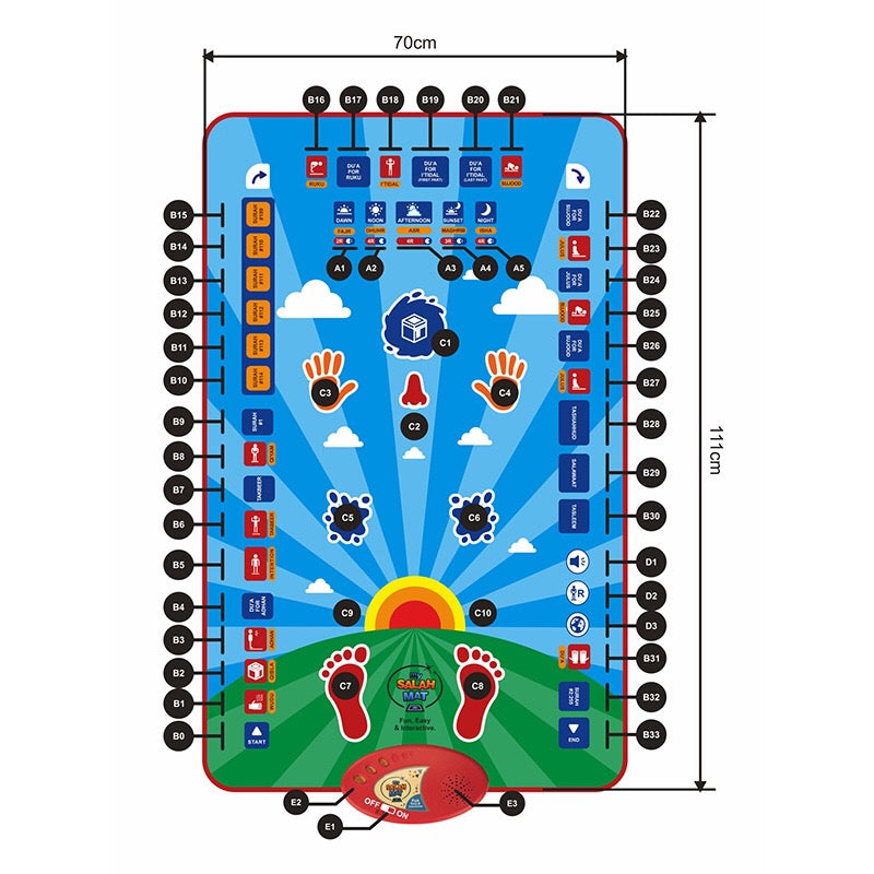 Interactive Islamic Prayer Mat for Children